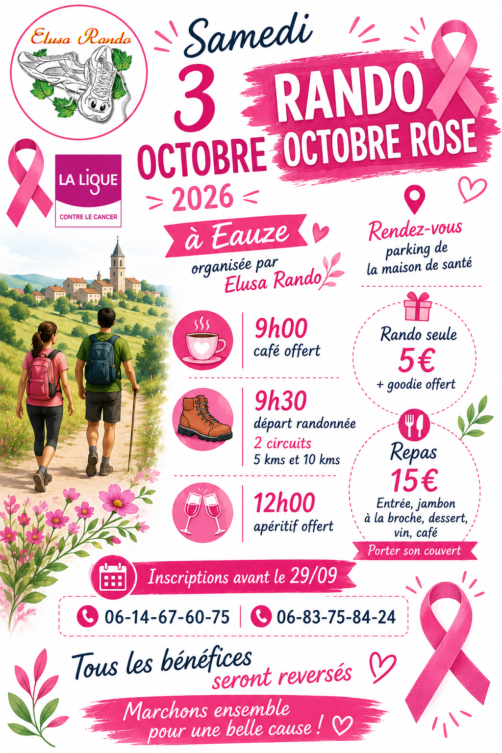 OCTOBRE ROSE PAR ELUSA RANDO