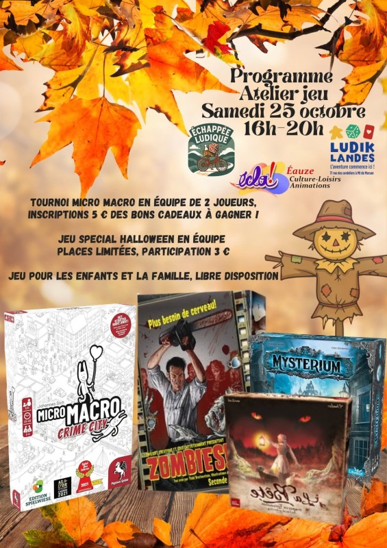 ATELIER JEUX DE SOCIÉTÉ