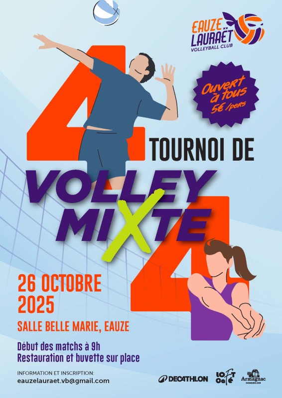 TOURNOI DE VOLLEY MIXTE