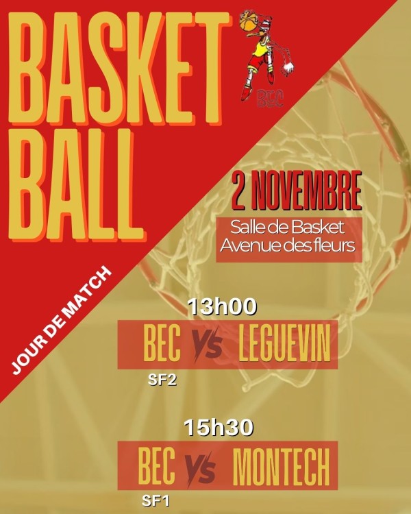 Basket Ball - jour de match - 2 novembre 2025