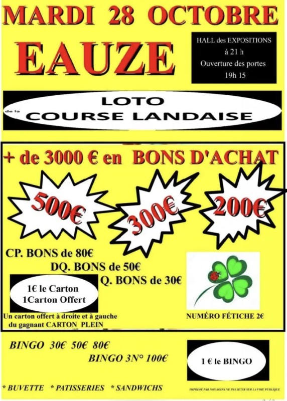 LOTO DE LA COURSE LANDAISE