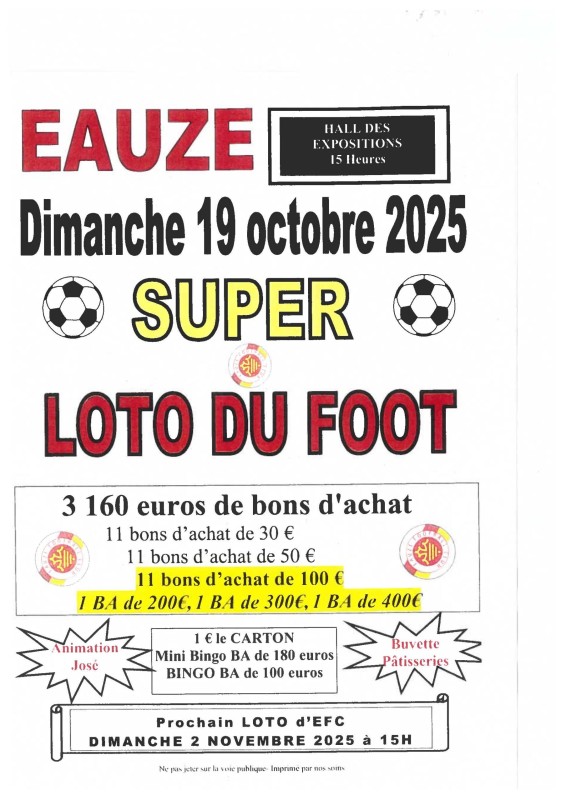 SUPER LOTO DU FOOT EFC