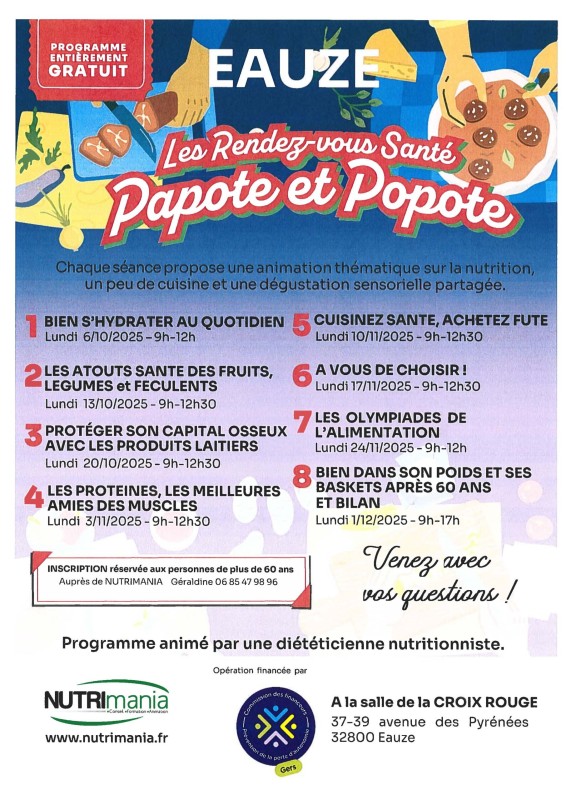 LES RENDEZ VOUS SANTÉ - PAPOTE ET POPOTE