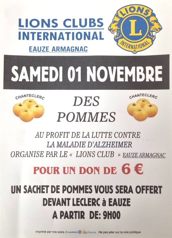 VENTE DE POMMES