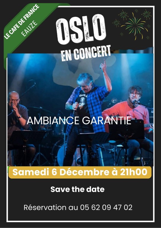 OSLO EN CONCERT AU CAFÉ DE FRANCE