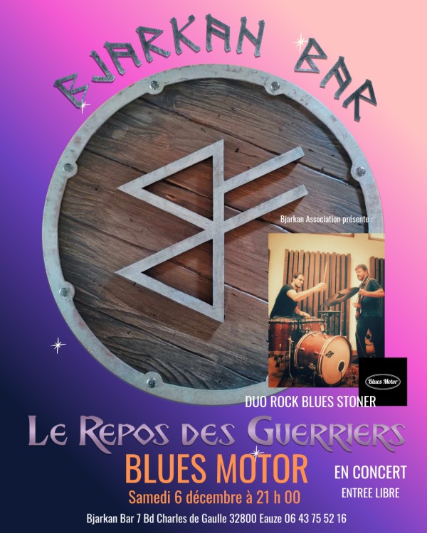 Blues Motors en concert au Bjarkan Bar