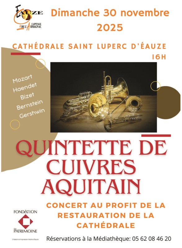 Concert « Quintette de Cuivres Aquitain »