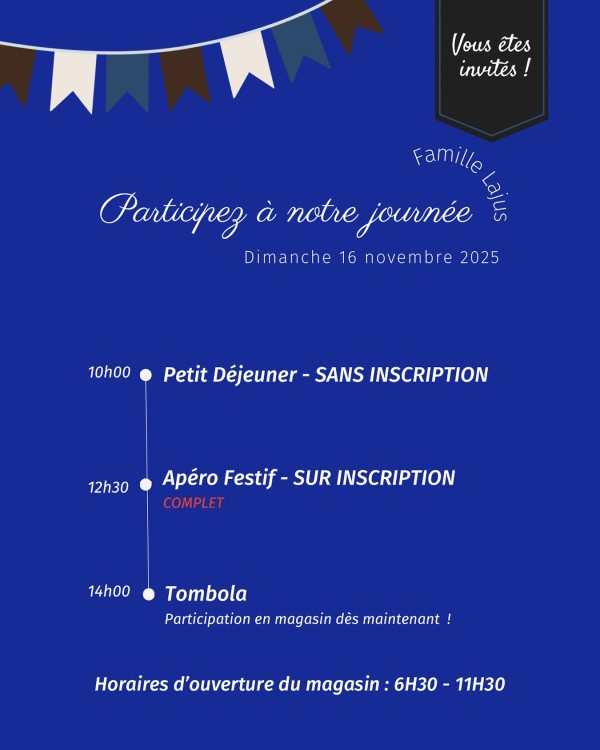 Anniversaire 10 ans – Boulangerie Lajus