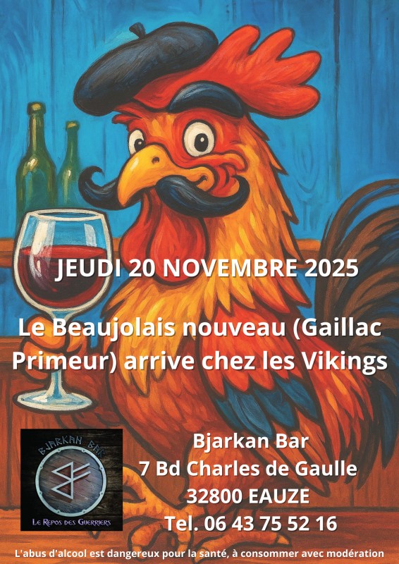 Le Beaujolais nouveau arrive chez les Vikings