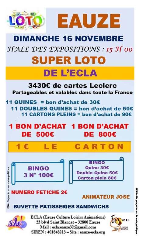 SUPER LOTO DE L'ECLA