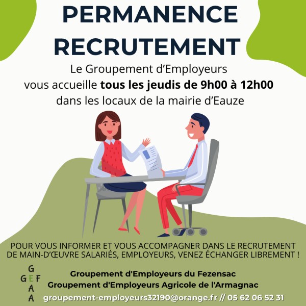 PERMANENCE RECRUTEMENT - GEAA & GEF