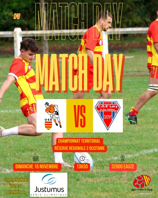 MATCH DE RUGBY - RÉCEPTION ST LARY SOULAN