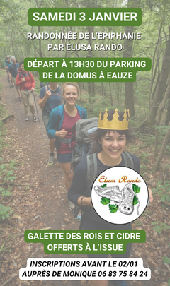 RANDONNÉE DE L'ÉPIPHANIE PAR ELUSA RANDO