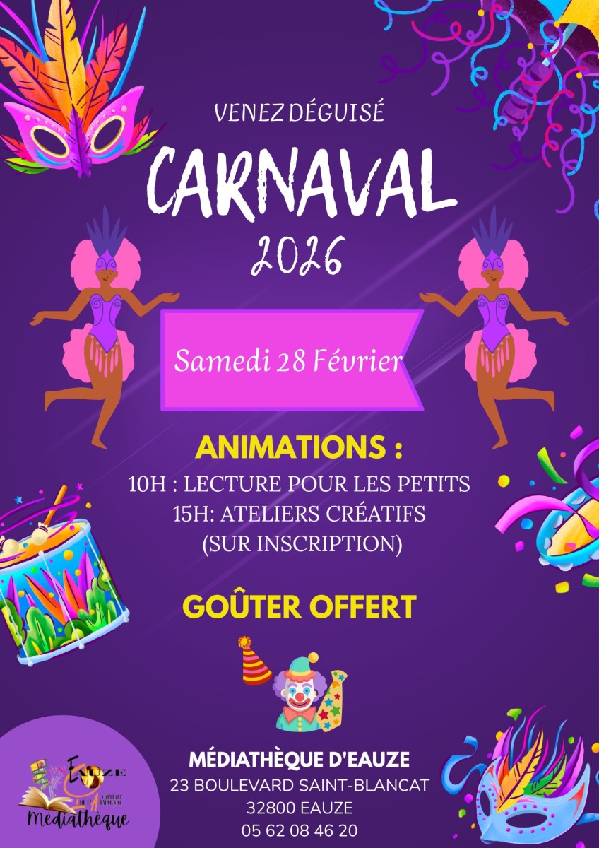CARNAVAL à la Médiathèque
