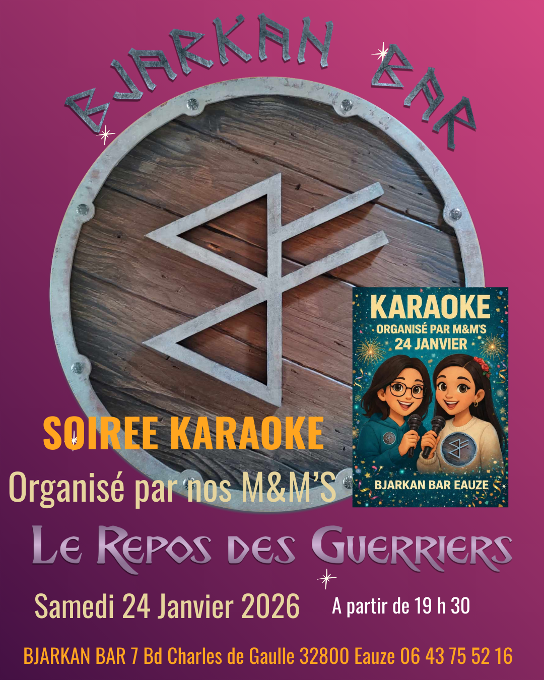 SOIRÉE KARAOKÉ AU BJARKAN