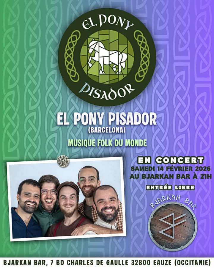 EL PONY PISADOR en concert Au Bjarkan Bar