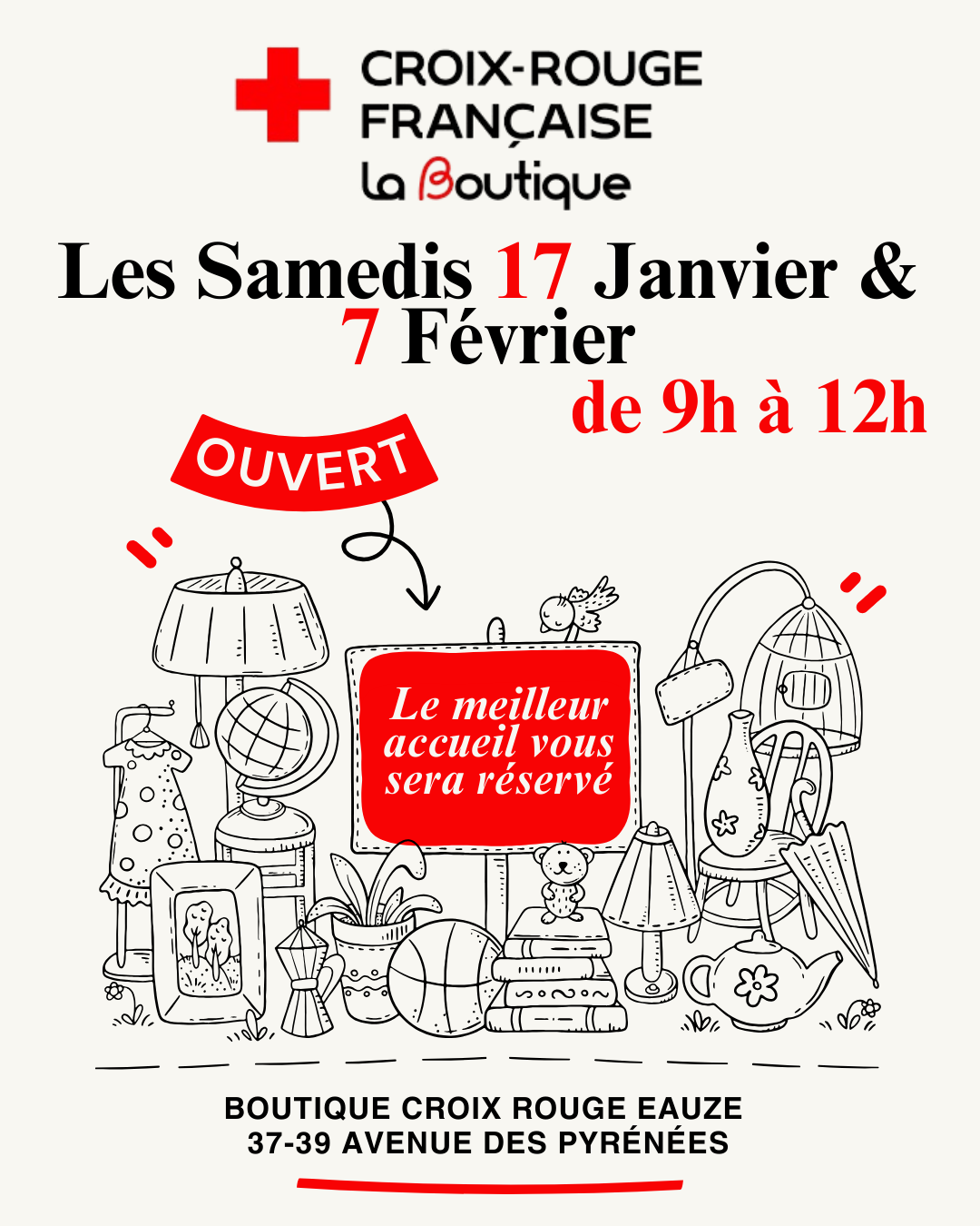 OUVERTURE DE LA BOUTIQUE CROIX ROUGE EAUZE
