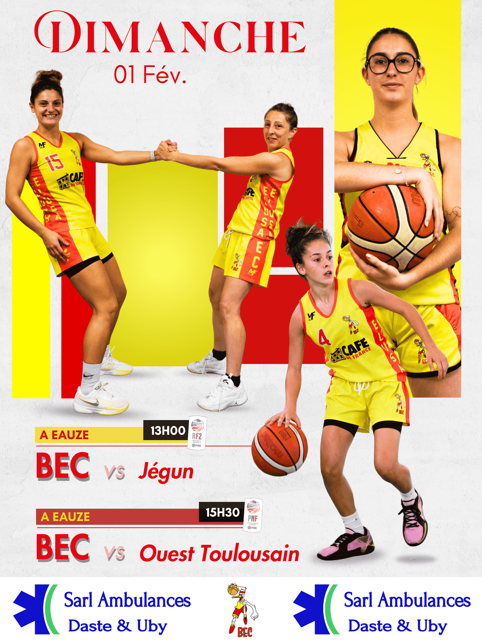 Basket Ball - jour de match - 1er Février 2026