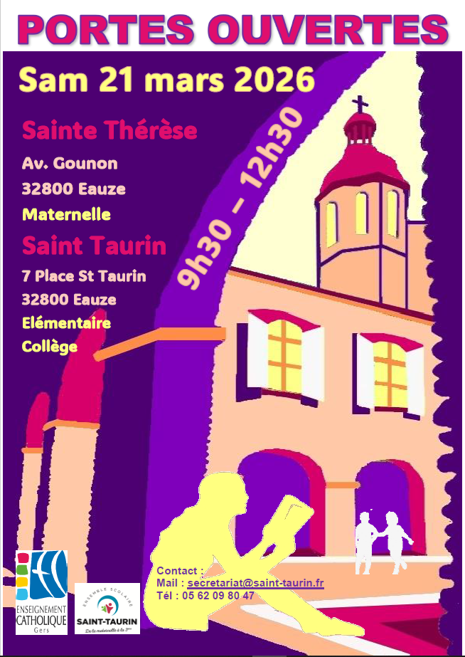 Portes ouvertes écoles et collège Ste Thérèse et St Taurin