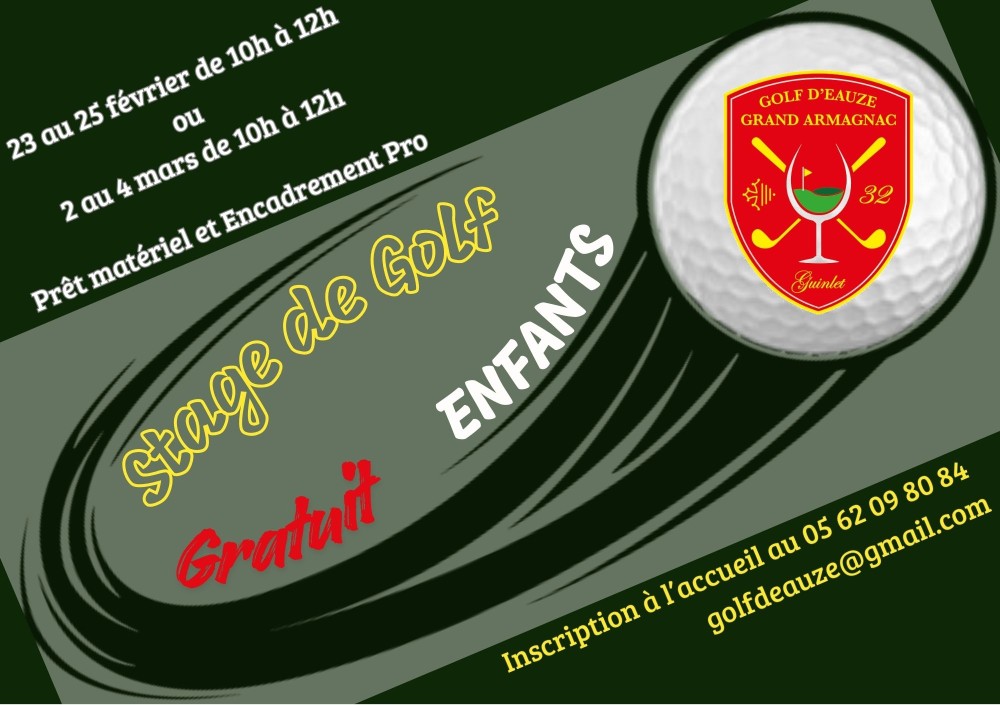 Stage de Golf Enfants - Gratuit