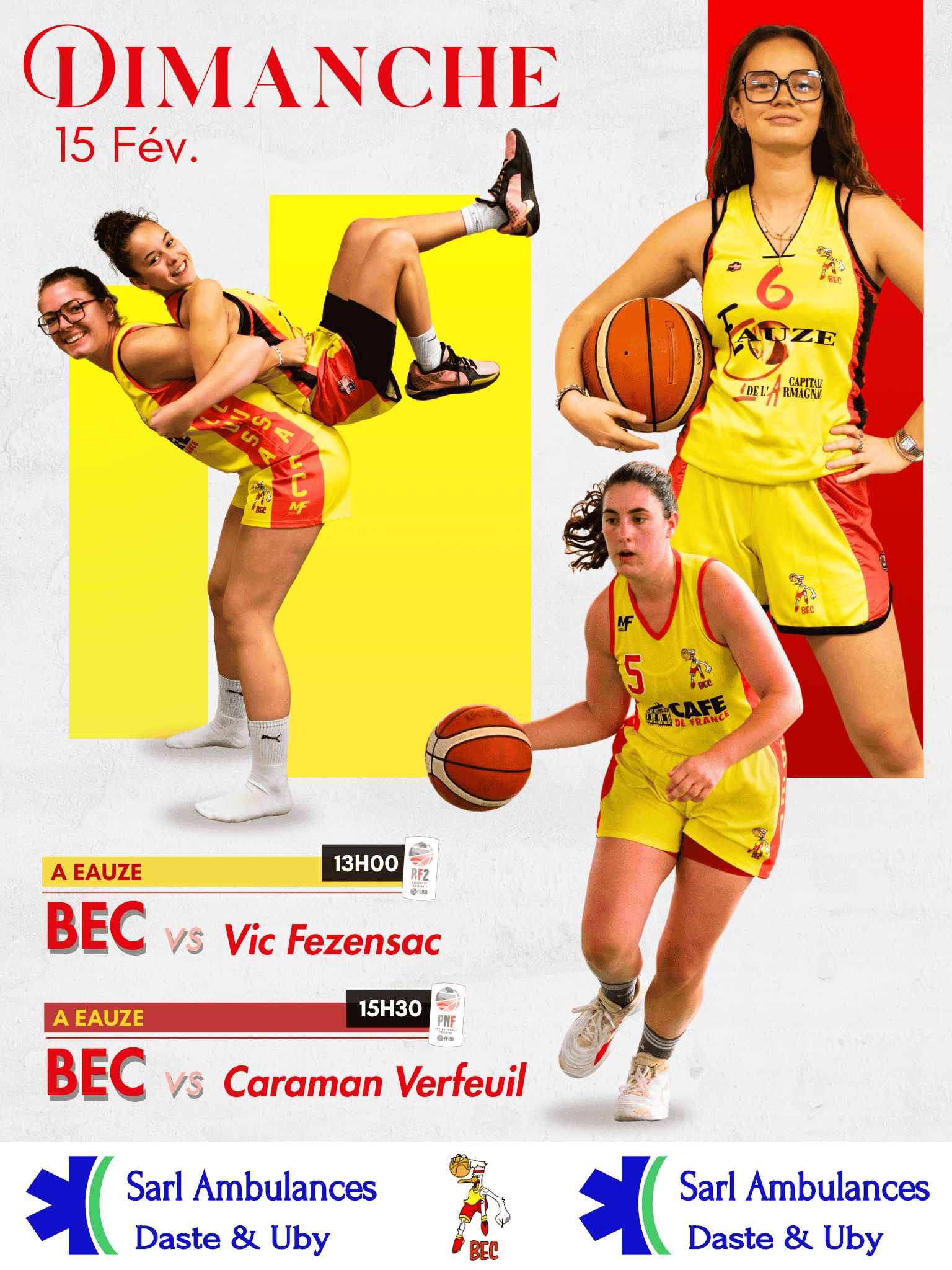 Basket Ball – jour de match – 15 Février 2026