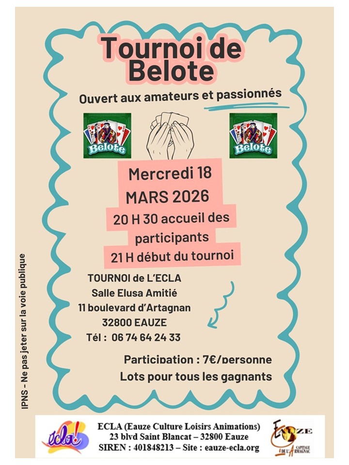 TOURNOI DE BELOTE