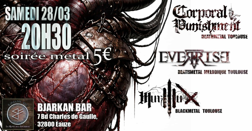 Eauze Métal City - 4ème édition au Bjarkan Bar