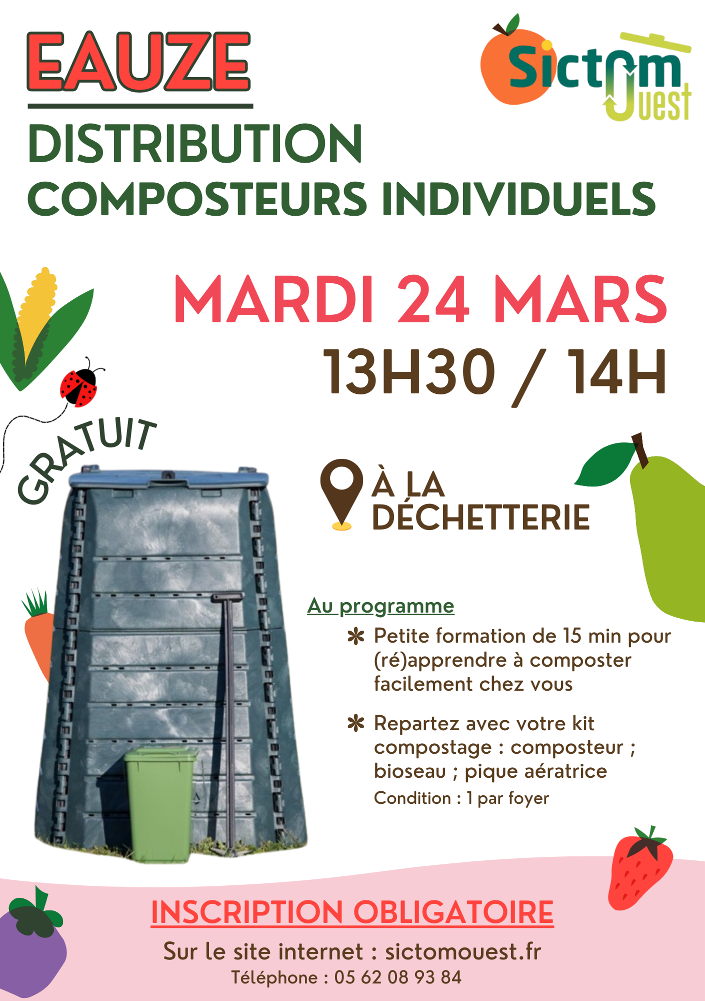 DISTRIBUTION DE COMPOSTEURS INDIVIDUELS SUR RÉSERVATION
