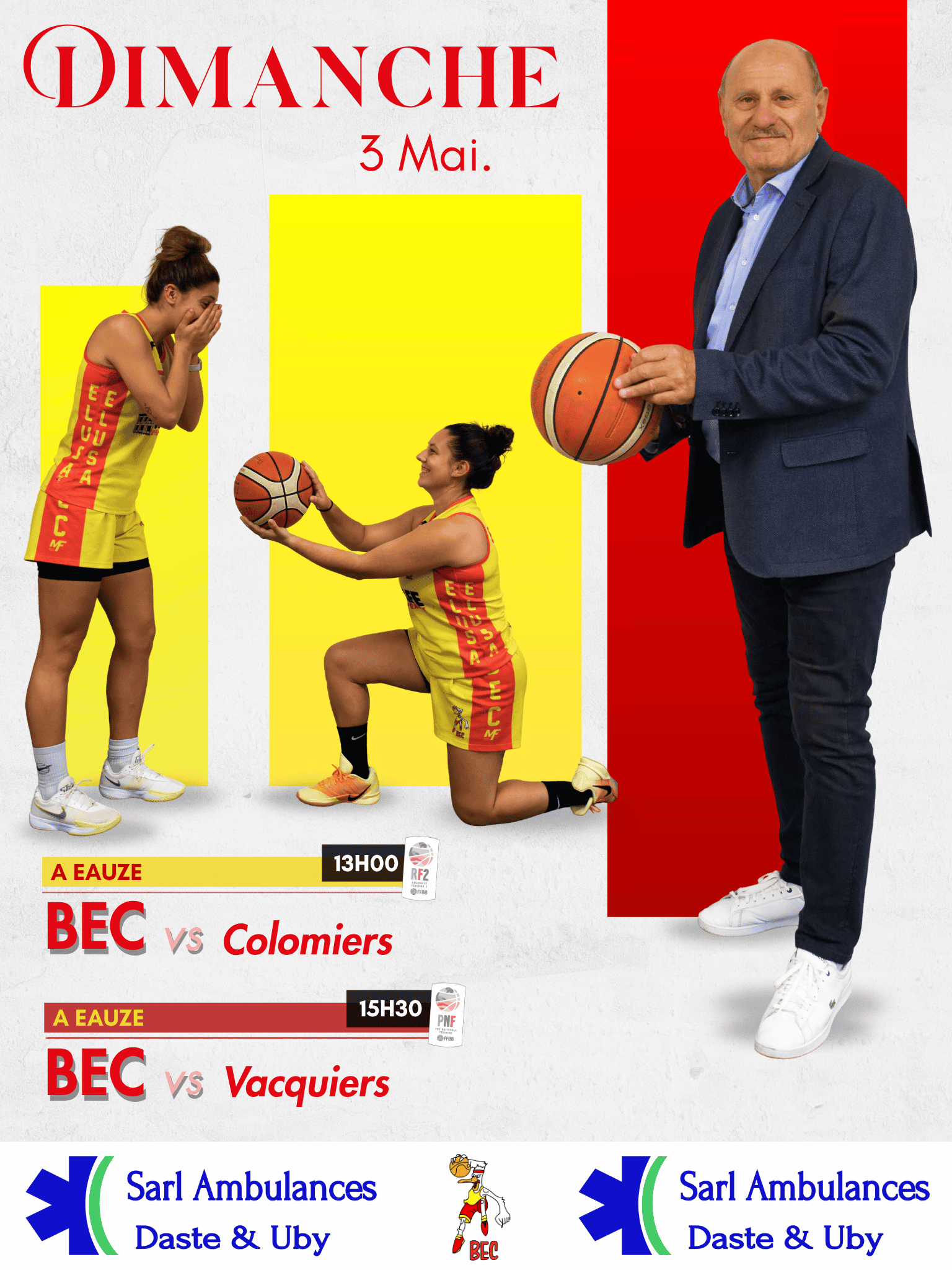 Basket Ball – jour de match – 3 MAI 2026