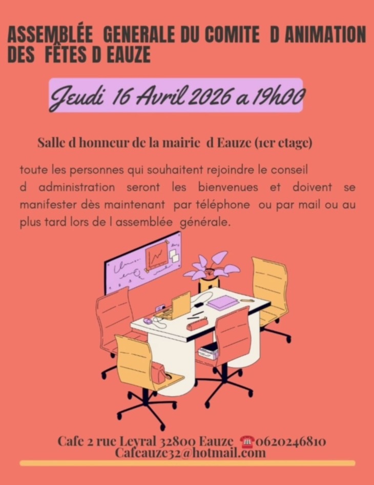 Assemblée Générale du Comité d'Animations des fêtes d'Eauze