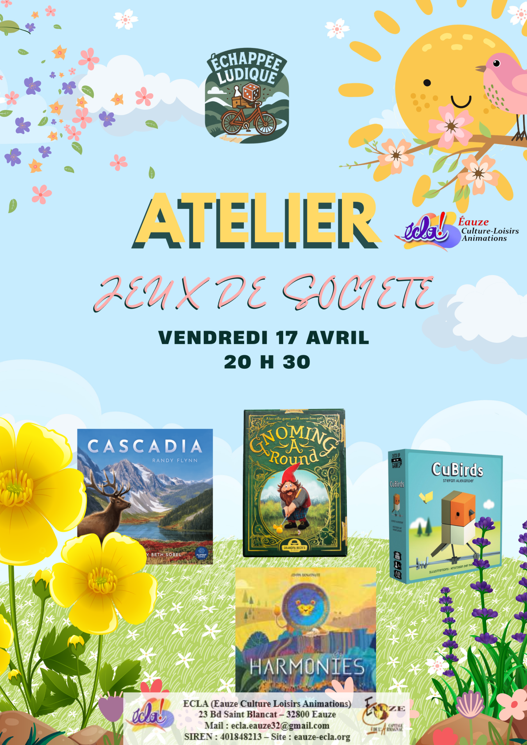 SOIRÉE JEUX DE SOCIÉTÉ