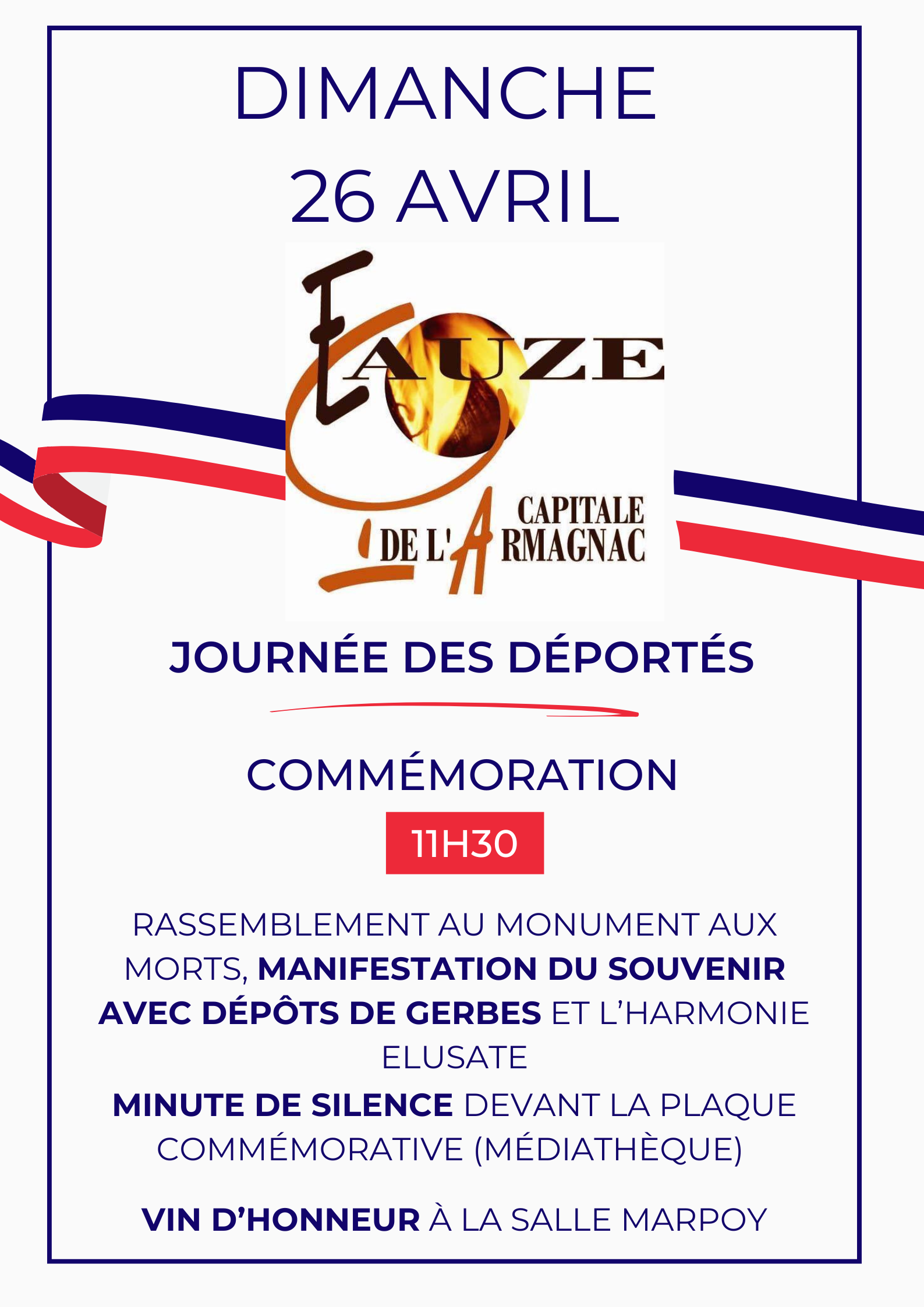 Commémoration Journée des Déportés