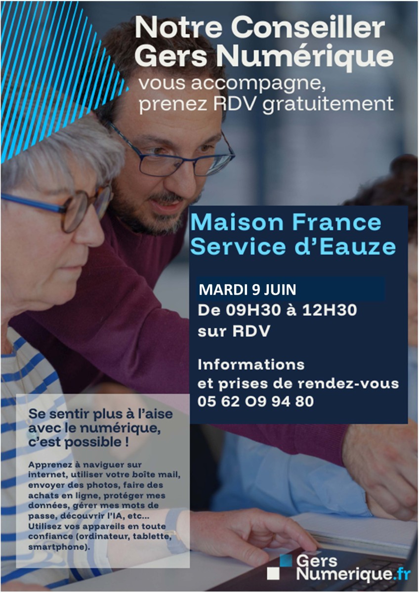 PERMANENCE ET ACCOMPAGNEMENT D’UN CONSEILLER GERS NUMÉRIQUE