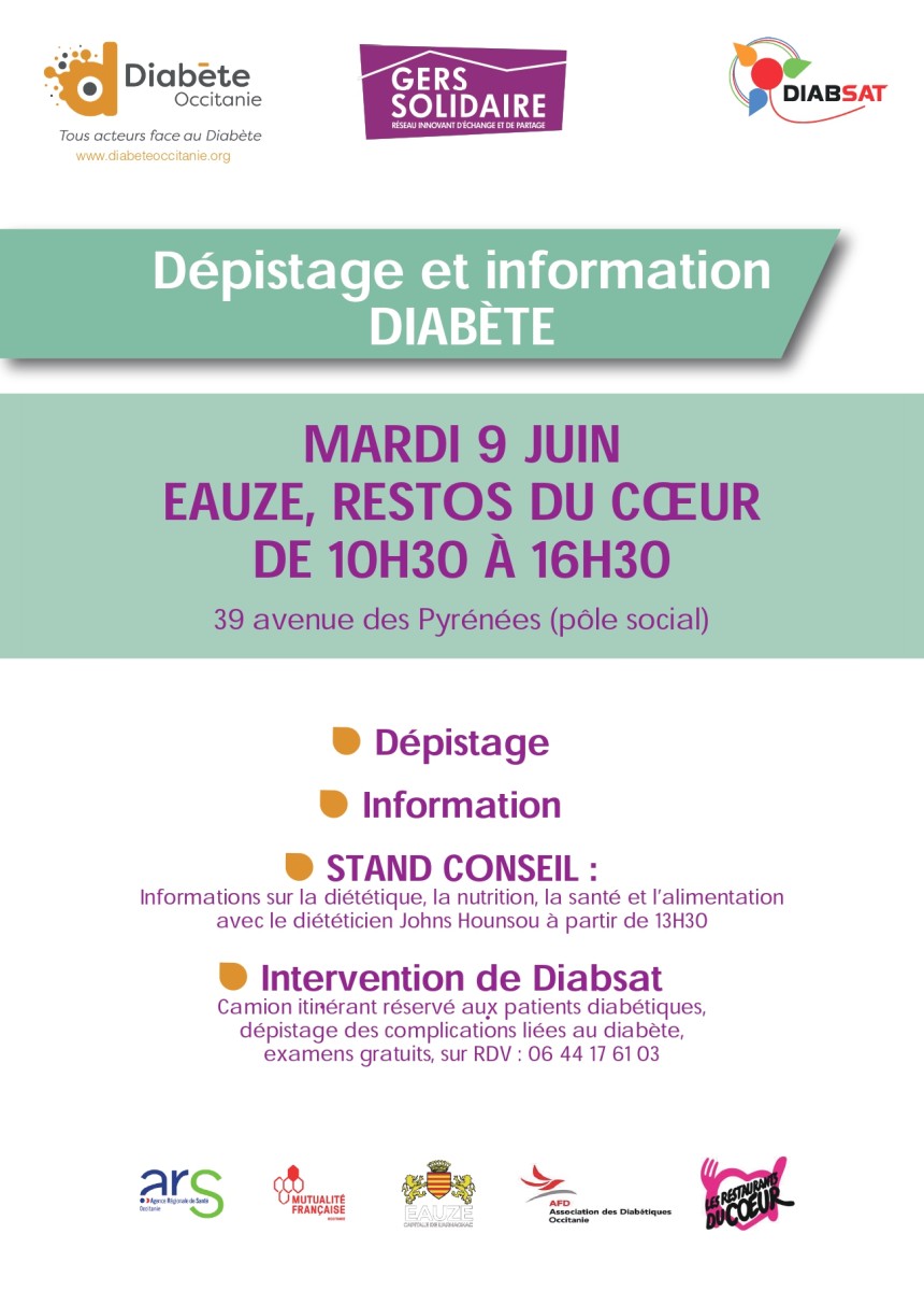 Journée de sensibilisation au Diabète avec Gers Solidaire