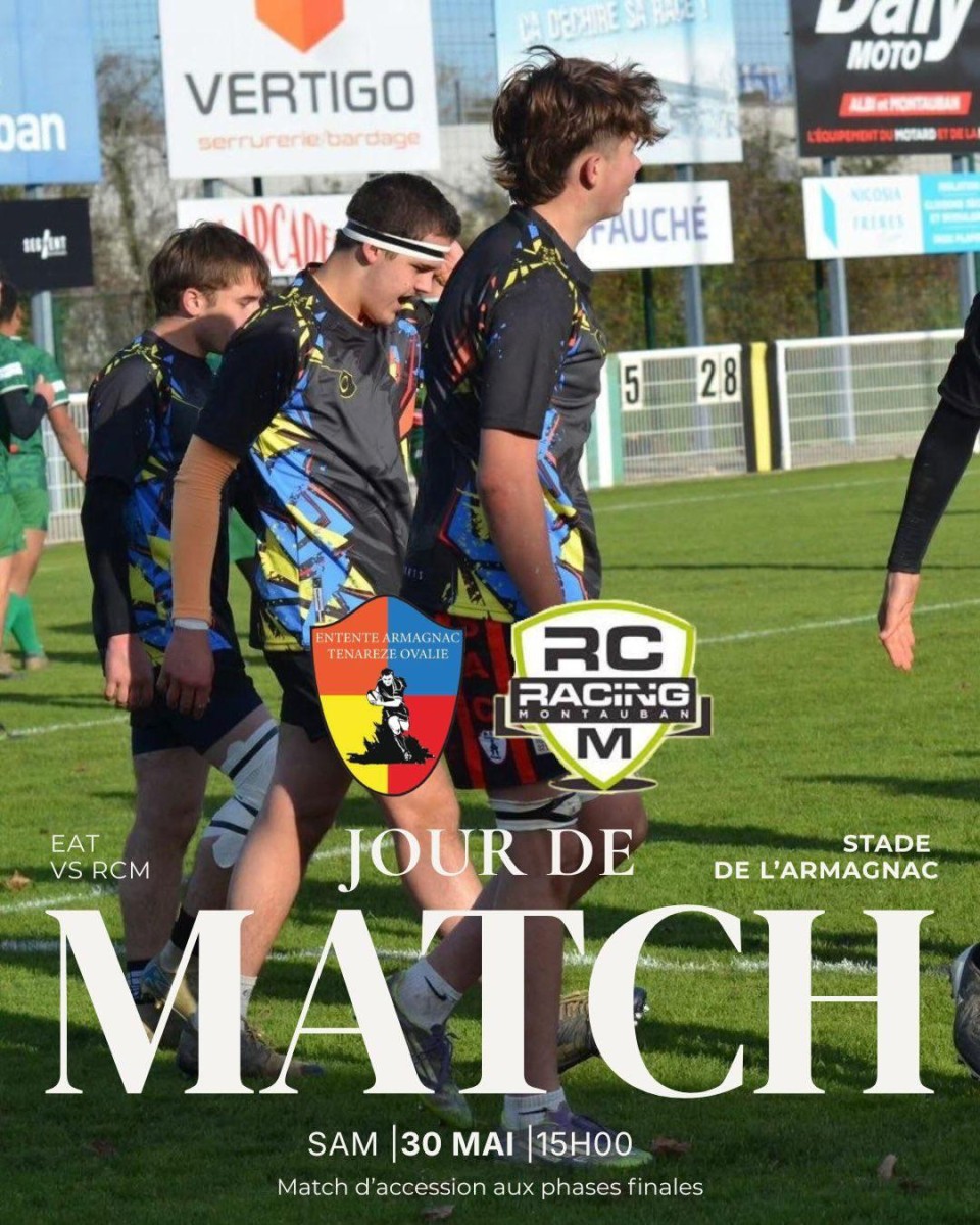 MATCH DE RUGBY DE QUALIFICATION POUR NOS JUNIORS