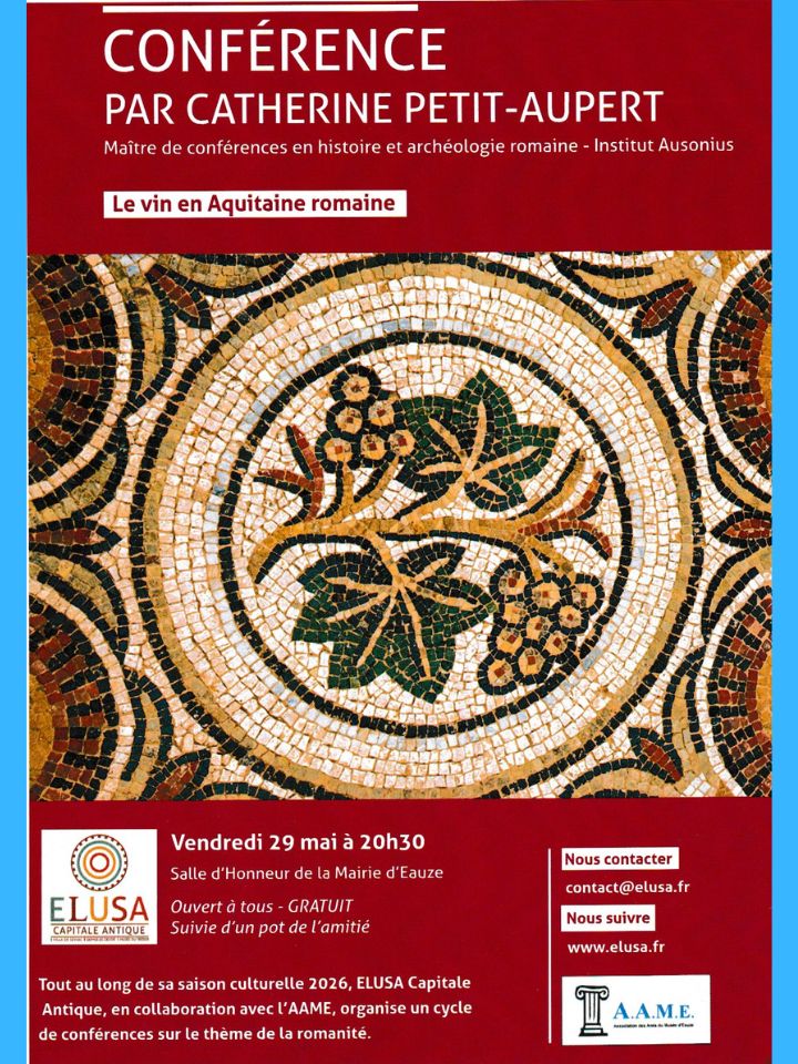 Conférence "Le vin en Aquitaine romaine"
