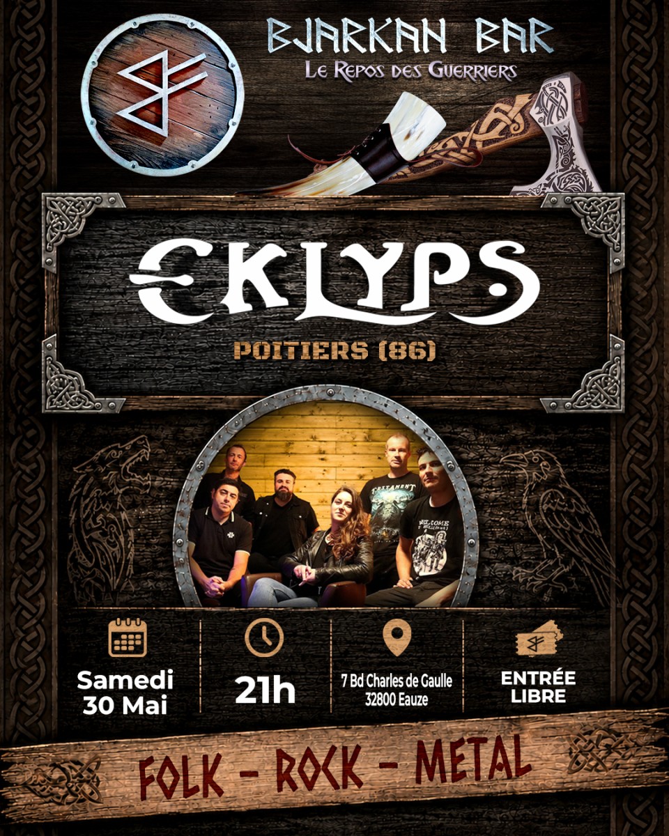 Eklyps en concert au Bjarkan Bar