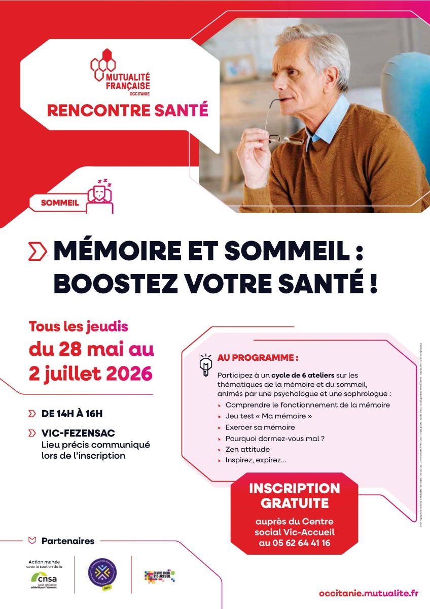 Atelier Mémoire & Sommeil : Boostez votre Santé !