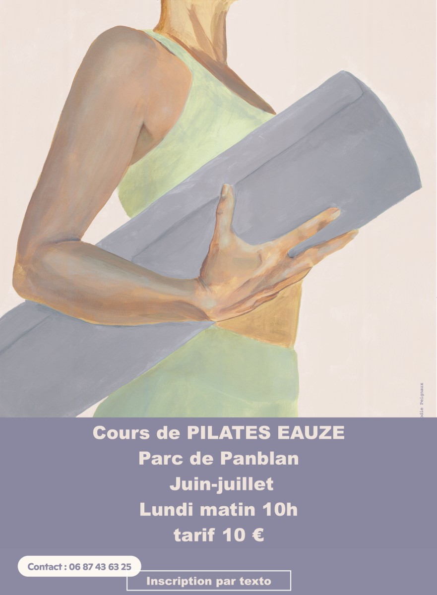 Cours de Pilates en extérieur au parc de Panblan