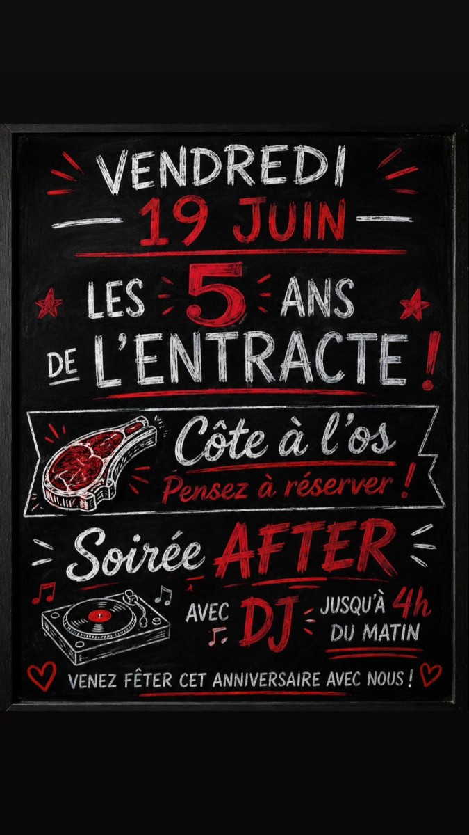 LES 5ANS DE L'ENTRACTE