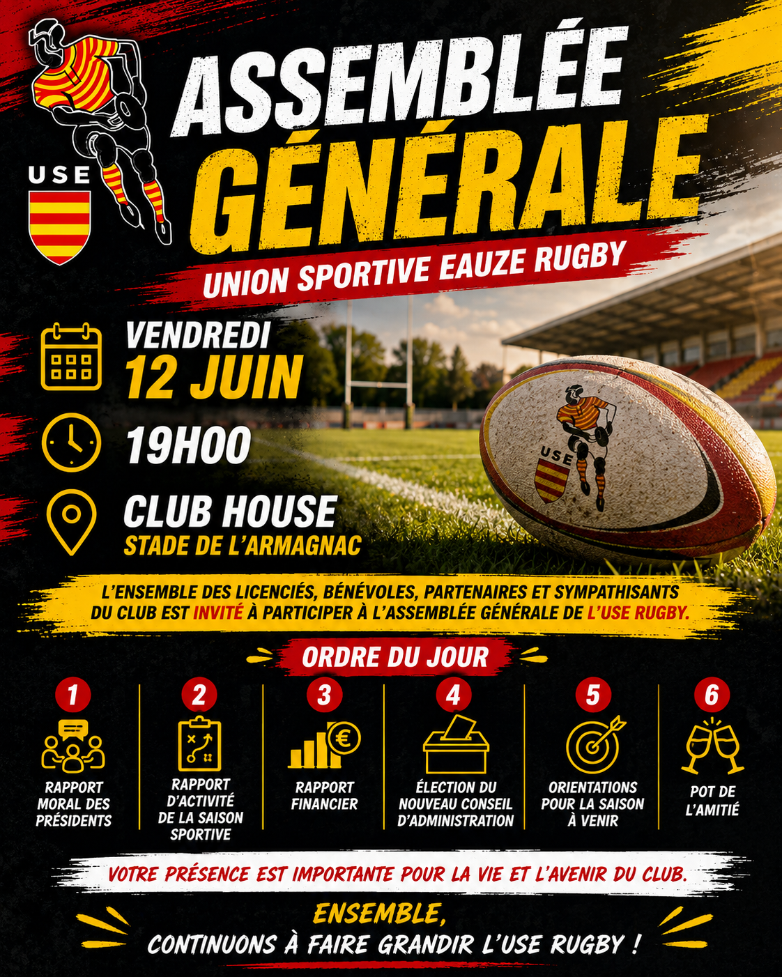 ASSEMBLÉE GÉNÉRALE UNION SPORTIVE EAUZE