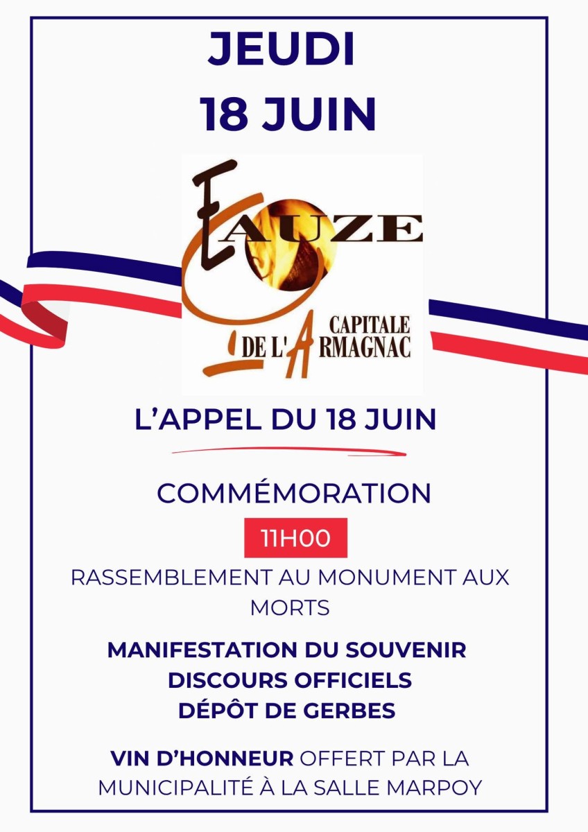 Commémoration Appel du 18 Juin