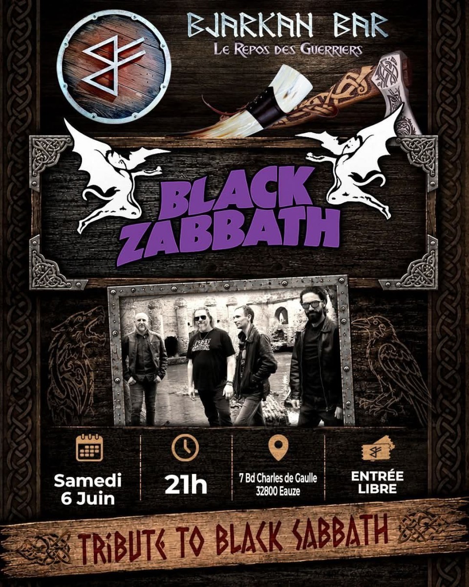 Concert Black Zabbath au Bjarkan Bar