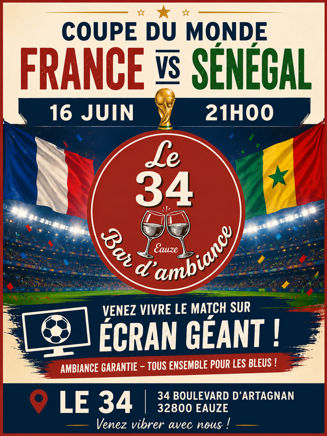 DIFFUSION MATCH DE FOOT - Coupe du Monde
