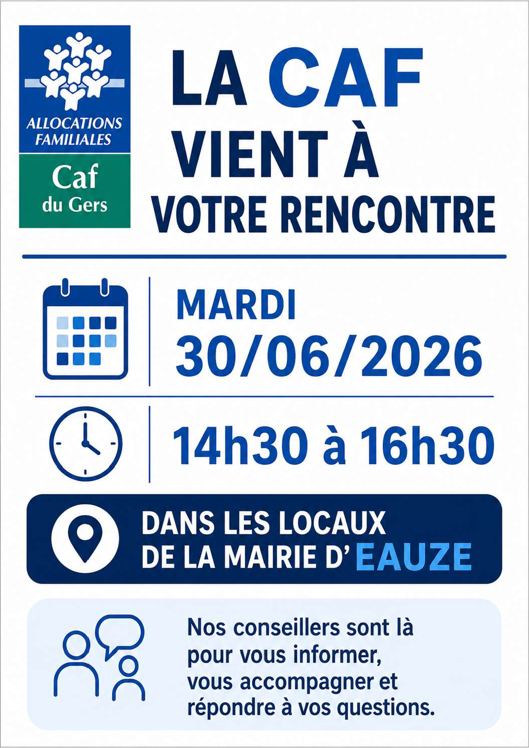 PERMANENCE DE LA CAF