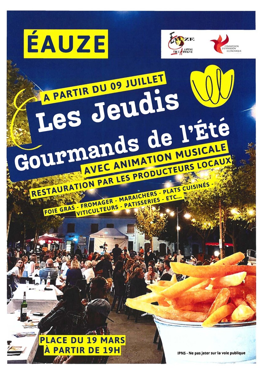 LES JEUDIS GOURMANDS DE L'ÉTÉ