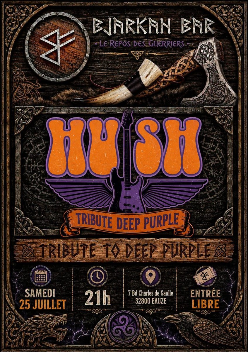 Hush (tribute de Deep Purple) en concert au Bjarkan Bar
