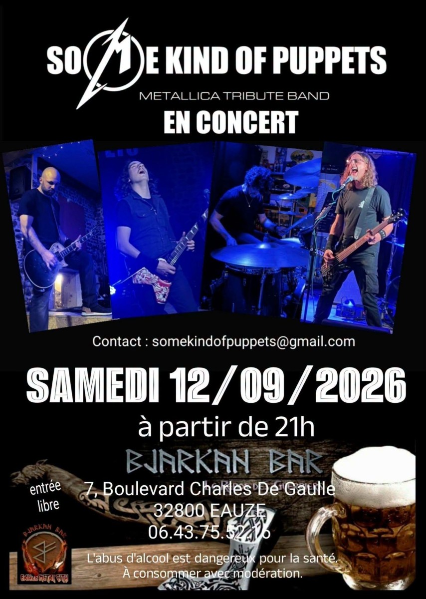 Some King of puppets (tribute de Metallica) en concert au Bjarkan Bar