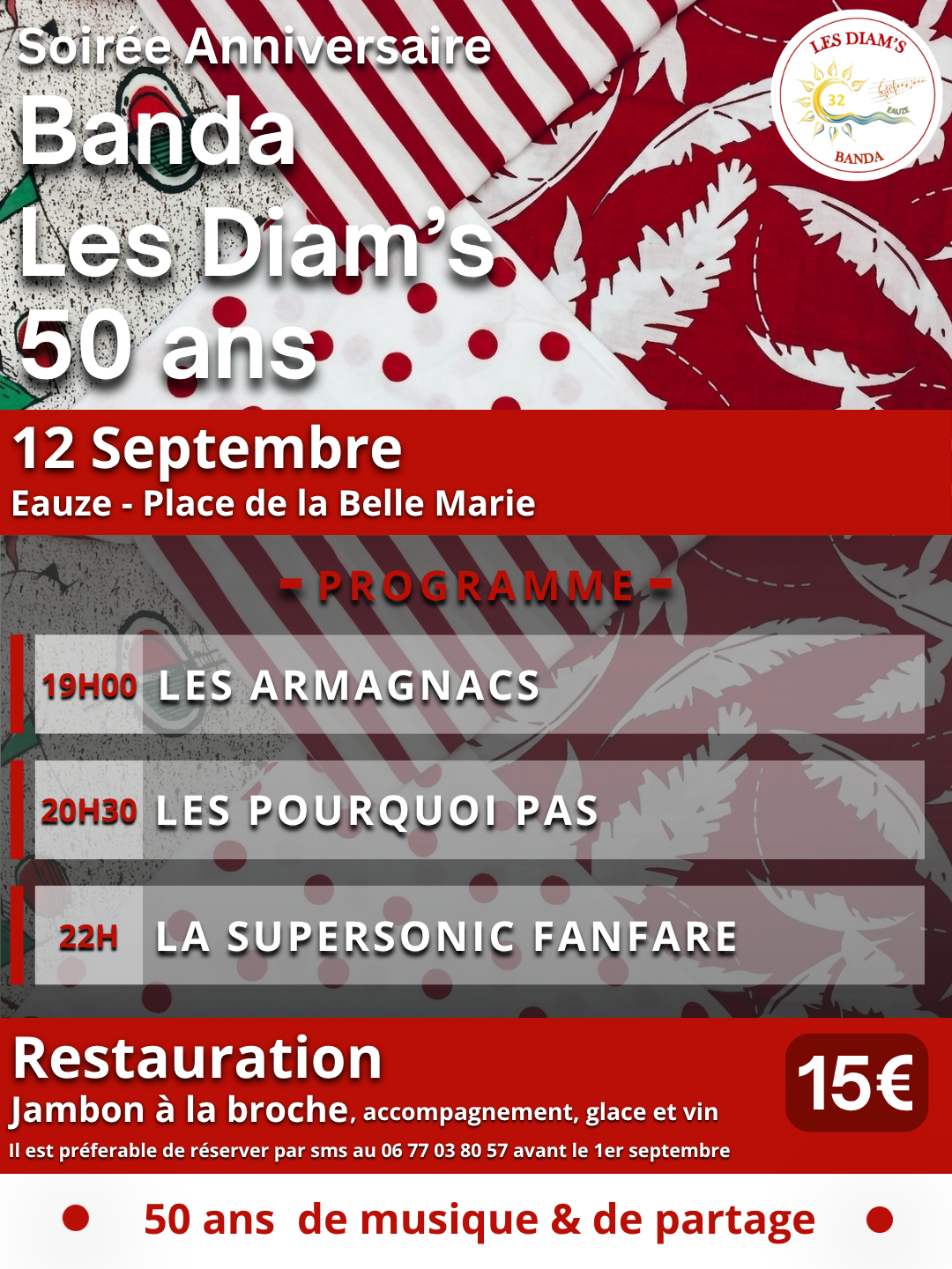 Soirée anniversaire 50 ans des DIAMS