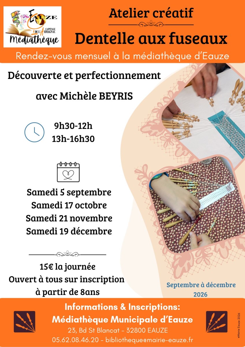 Atelier dentelle aux fuseaux